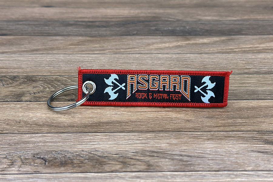 ingeweven sleutelhanger voor Asgard Metal Fest